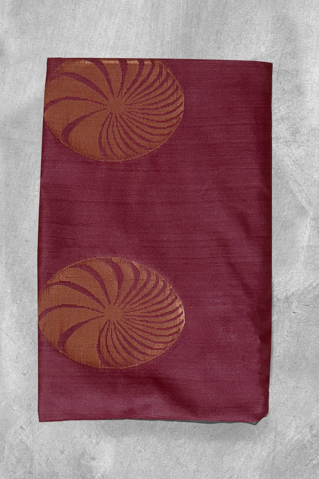 Maroon Korvai Soft Silk Border Saree with Delicate Gold Zari Buttas and Traditional Floral Border - Maroon