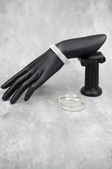 Silver-tone Crystal Bangles for Kids - Perfect for Special Occasions - Silver