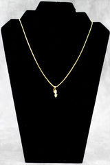 Gold-Tone Neck Set with Delicate Stone Pendant for Traditional Ethnic Wear - Gold