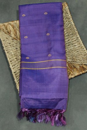 Purple Violet Banana Pith (Vaazhai Naar) Handloom