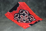 Sungudi Cotton Bandhani Saree with Golden Zari Border - Orange, 5.5m Saree JCS Fashions Navy Blue & Orange 5.5 meters
