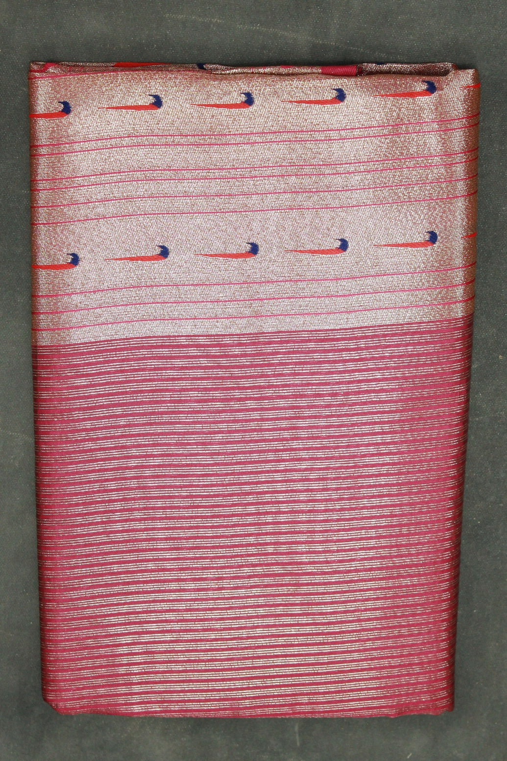 Paithani Tissue Fabric Saree in Pink with Zari Weaving Work and Blouse Piece - Pink