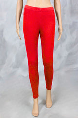 Ferrai Red Ankle Length 4-Way Lycra Leggings with Smooth Finish, Stretch Fit for Everyday Wear - Ferrai Red