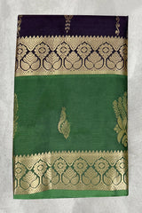 Brown Pure Silk Saree with Heavy Pallu and Border and Blouse Piece | Traditional Party Wear with Silk Look - Brown