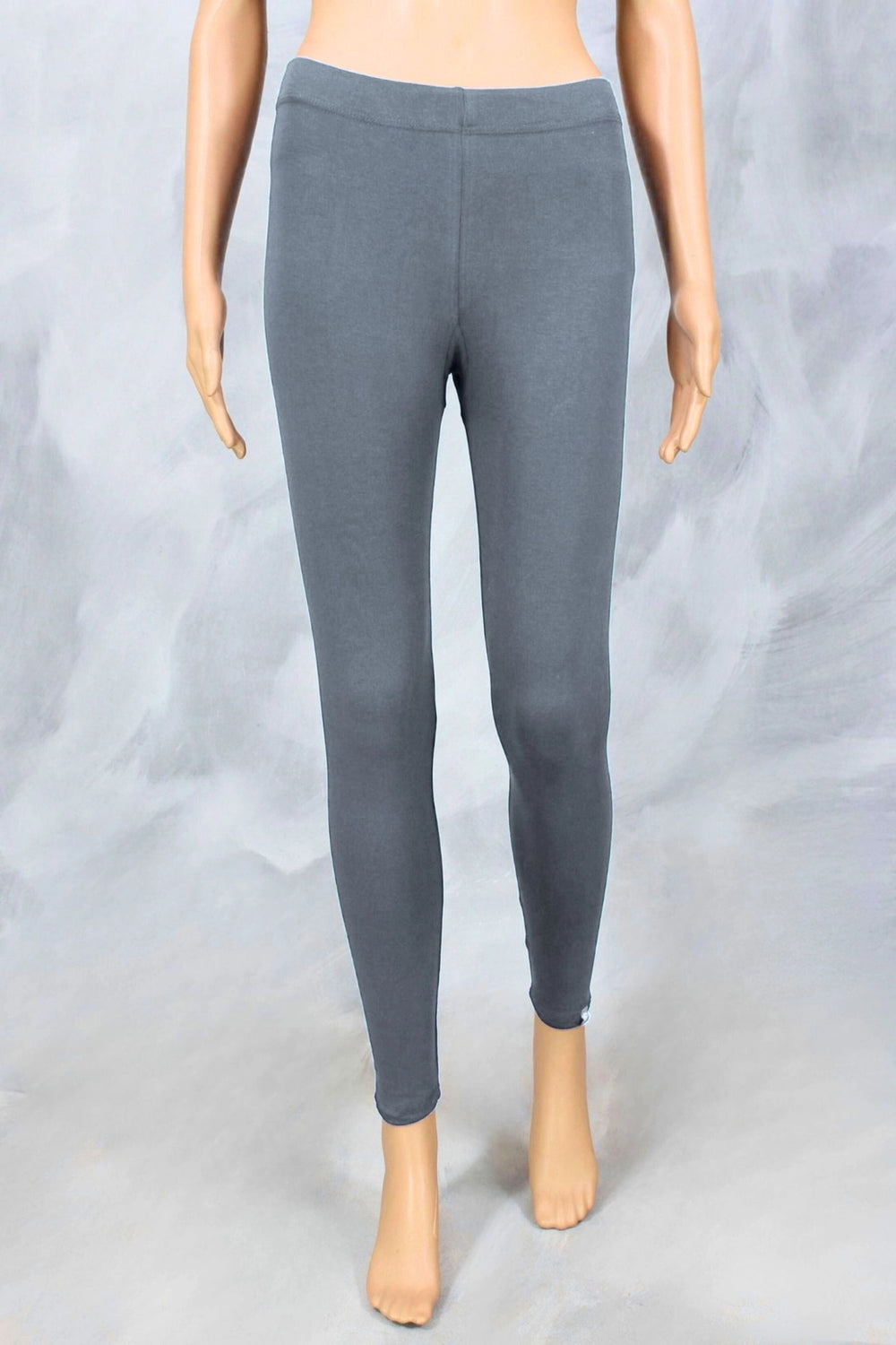 Steel Grey Ankle Length 4-Way Lycra Leggings for Women - Steel Grey