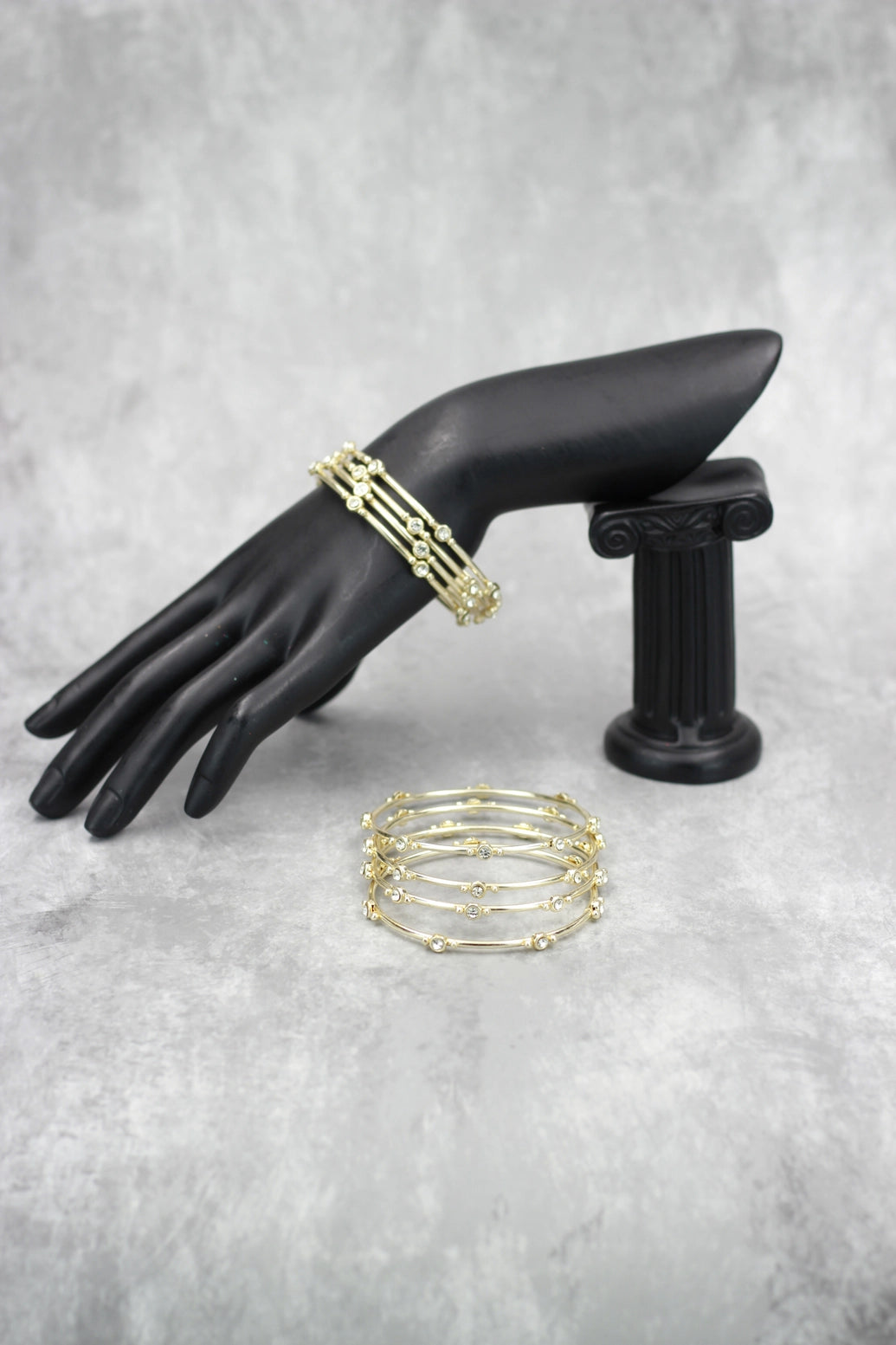 White Crystal Silver-Tone Bangles for Wedding, Party & Ethnic Wear, Sparkling Bridal Look - White