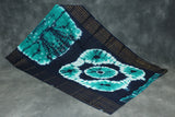 Teal Green Bandhani Sungudi Cotton Saree with Navy Zari-Striped Border Saree JCS Fashions Teal Green 5.5 meters