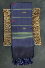 Light Green Vaazhai Naar Saree with Zari Design Border and Small Butta - Includes Blouse Piece - Light Green