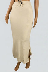 Cream 4-Way Lycra Shapewear Inskirt for Women, High Support Slimming Skirt for Daily and Party Wear - Cream