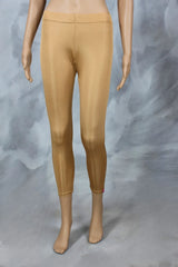 Stone Shimmer Ankle-Length Leggings for Women | 80% Polyester 20% Spandex - Stone