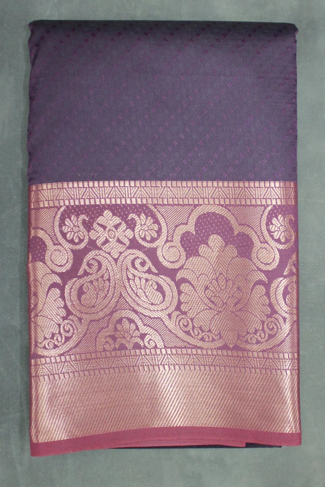Semi Silk Saree - Purple