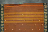 Brown Poly Cotton Butta Saree with Dark Green Thread — IMG-5