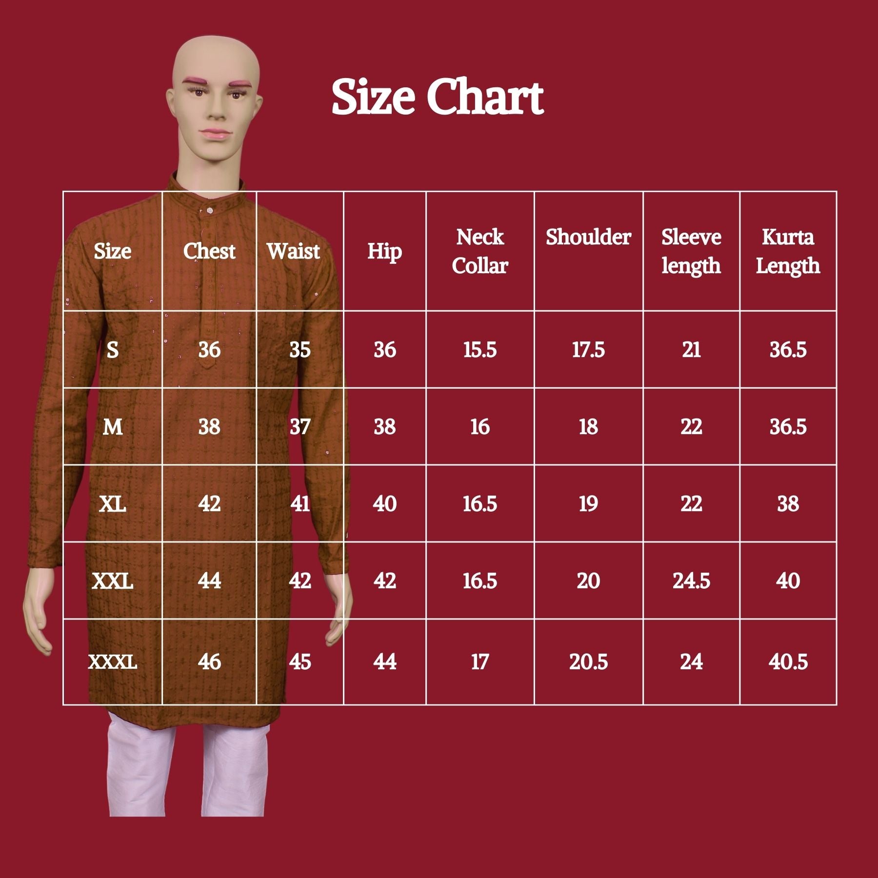 Handcrafted Men's Lakhnavi Kurta with Resham Embroidery - JCS Fashions