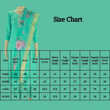 Roman Silk 3-Piece Kurti Set with Elastic Pant and Digital Jacquard Dupatta - Sage Green