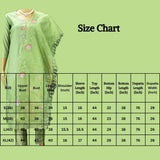 Light Green Roman Silk Kurti Pant Set with Embroidered Handwork Chinon Dupatta for Women