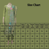 Olive Green Roman Silk 3-Piece Kurti Set with Beads & Aari Work and Digital Jacquard Dupatta
