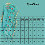 Pastel Blue Roman Silk 3-Piece Kurti Set with V Neck, Elastic Pant & Organza Zari Dupatta