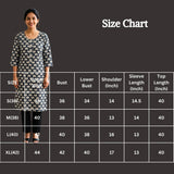 Grey Cotton Kurti With Floral Top Lace Detailing And White Paisley Print For Women