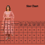 Pink Cotton 3-Piece Kurti Set with Embroidery, Frock Pant & Matching Dupatta