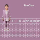 Girls Salwar Suit 3-Piece Set with Embroidered Kurti, Matching Salwar & Dupatta (Lavender/Pink/Pista Green)
