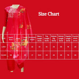 Elegant Dark Pink Roman Silk 3-Piece Kurta Set