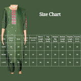 Olive Green Cotton 3-Piece Kurti Set for Women