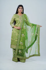 Handcrafted Embroidered Salwar Kameez with Designer Dupatta