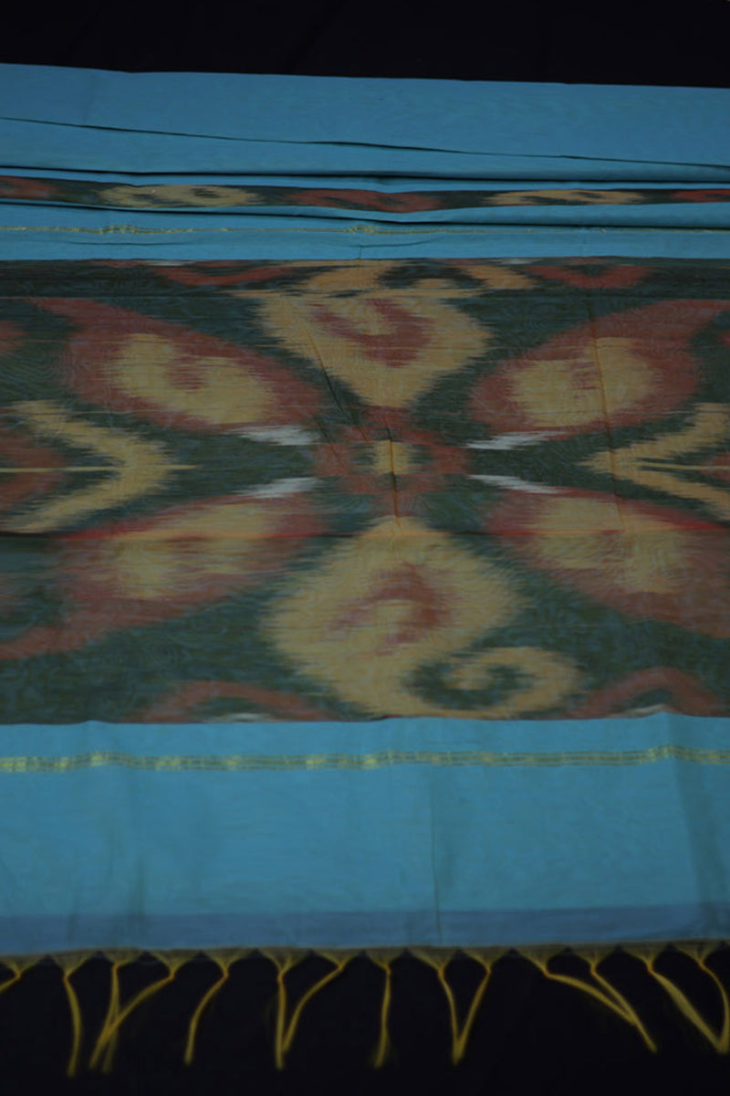 Pure Cotton Saree with Timeless Pochampally Design & Matching Blouse