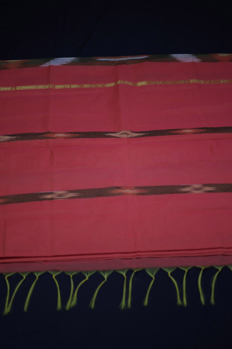 Elegant Pochampally Design Pure Cotton Saree with Matching Blouse