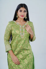 Handcrafted Embroidered Salwar Kameez with Designer Dupatta