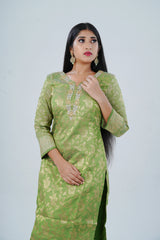 Handcrafted Embroidered Salwar Kameez with Designer Dupatta