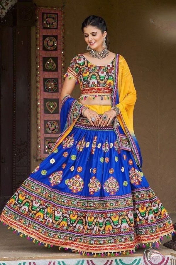 Designer Party Wear Chaniya Choli in Eye catching Blue