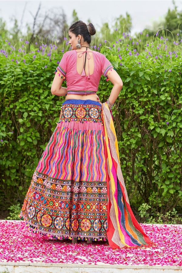 Stunning Designer Party Wear Lehenga - Mirror Work, Fully Stitched