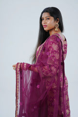 Charming Palazzo Salwar Suite: Embroidered Elegance for Parties & Weddings