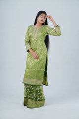 Handcrafted Embroidered Salwar Kameez with Designer Dupatta
