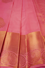 Handcrafted Elegance: Pure Handloom Silk Saree with Unique Border - View 3 - JCS Fashions