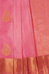 Handcrafted Elegance: Pure Handloom Silk Saree with Unique Border - View 4 - JCS Fashions