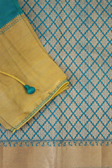 Lavish Handloom Silk Saree with Traditional Box Butties & Grand Pallu - View 9 - JCS Fashions