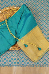 Lavish Handloom Silk Saree with Traditional Box Butties & Grand Pallu - View 8 - JCS Fashions
