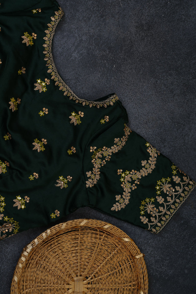 Radiant Banarasi Saree with Luxuriant Cut-Work Borders & Blouse