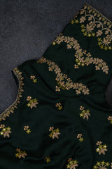 Radiant Banarasi Saree with Luxuriant Cut-Work Borders & Blouse