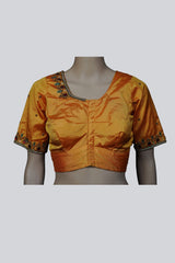 Aari Elegance: Timeless Craftsmanship in Every Stitch at JCSFashions Blouse JCS Fashions Yellow 38