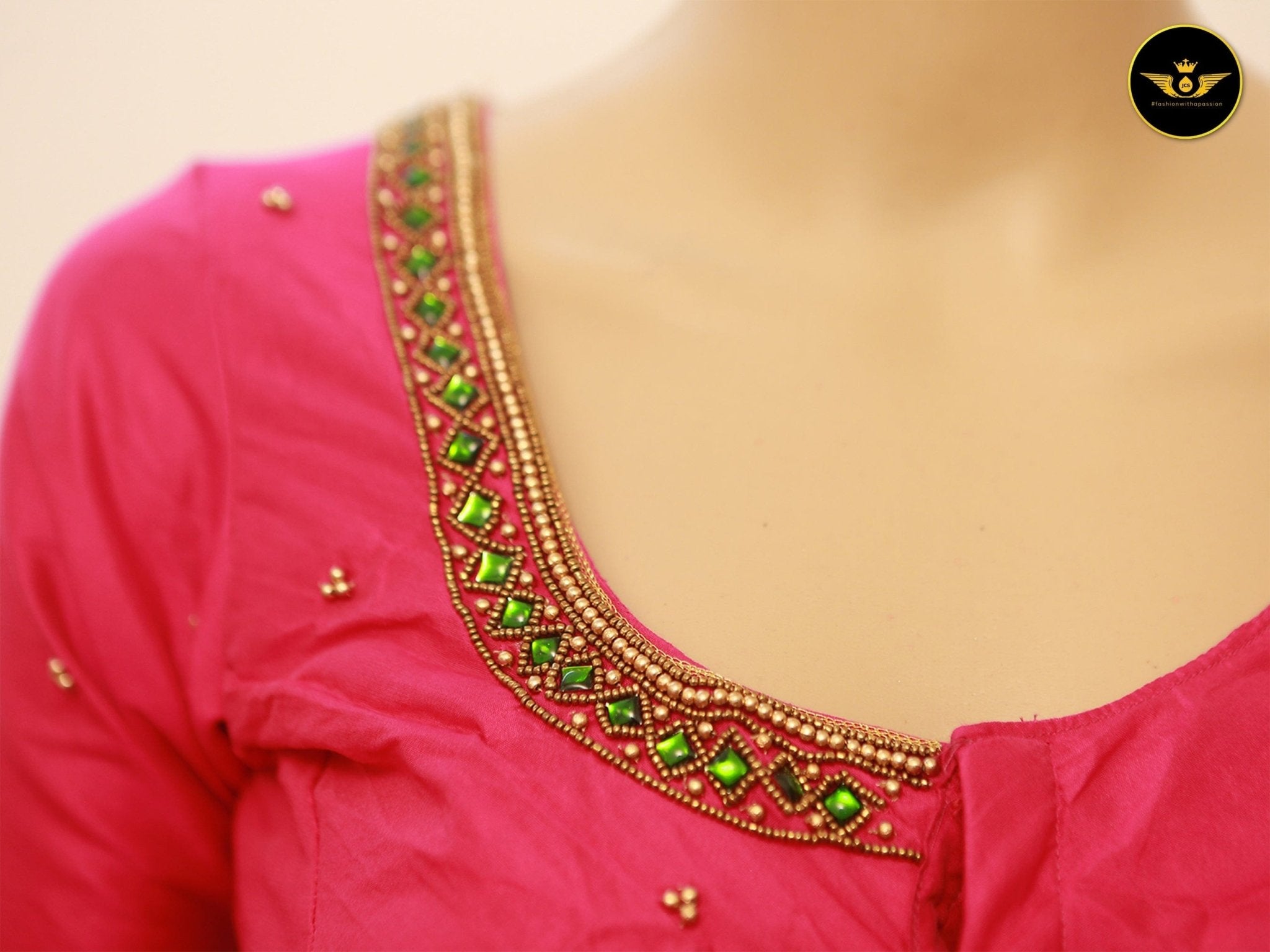 Aari & Zardosi Work Blouse - Elevate Your Elegance at JCSFashions Blouse JCS Fashions