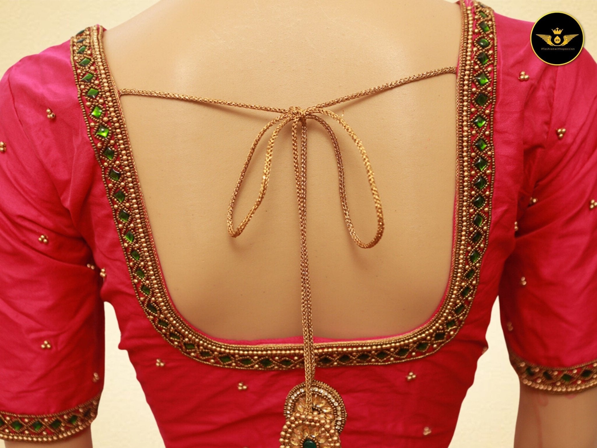 Aari & Zardosi Work Blouse - Elevate Your Elegance at JCSFashions Blouse JCS Fashions