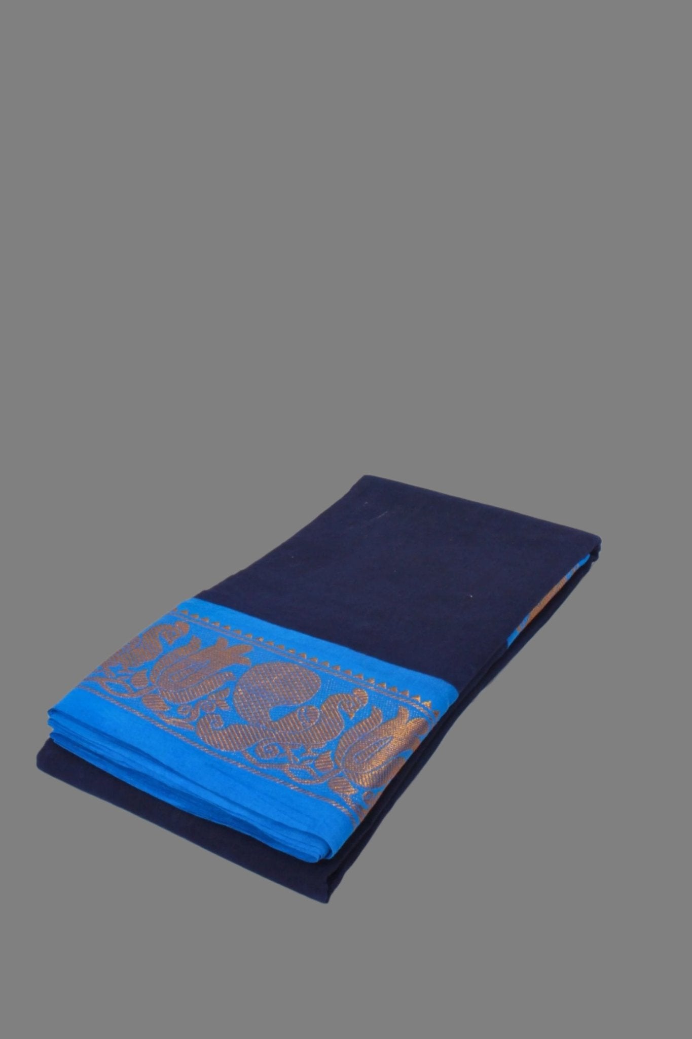 Authentic Madurai Sungudi Cotton Saree with Peacock Border - JCSFashions Saree JCS Fashions