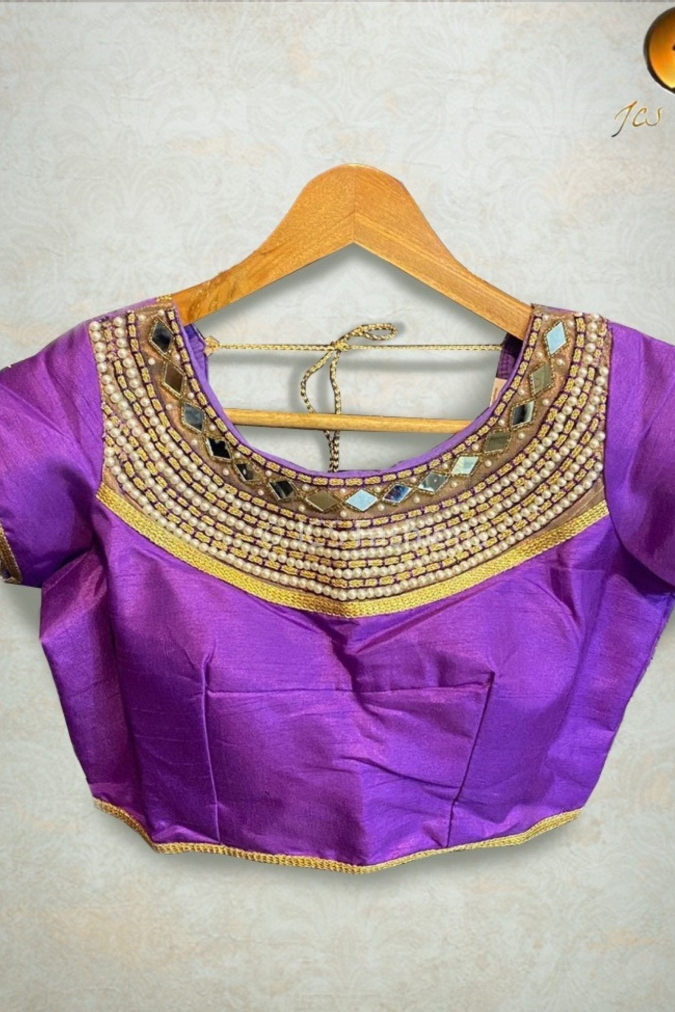 Banarasi Elegance: High-Demand Embroidered Readymade Blouse Blouse JCS Fashions
