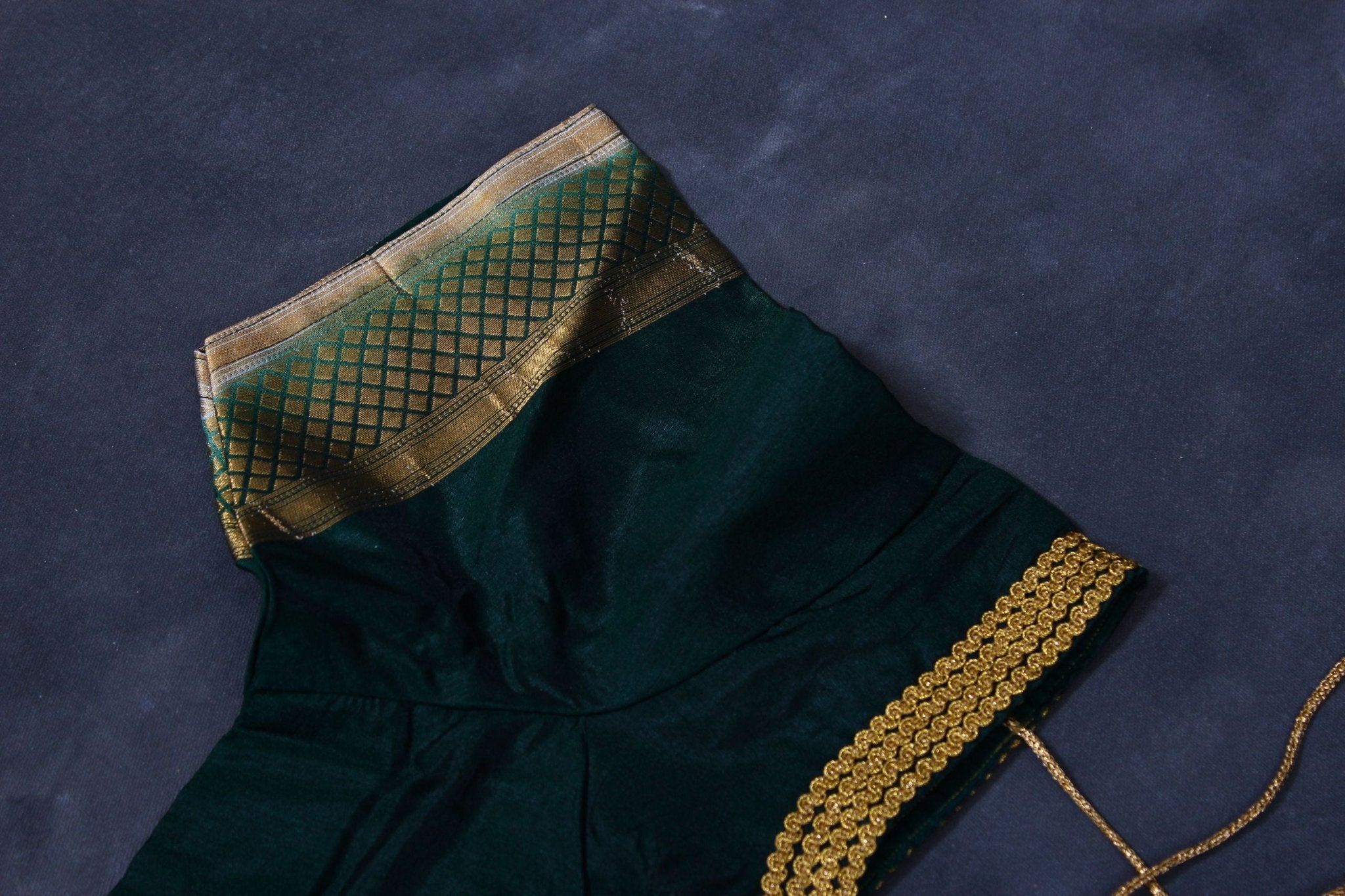 Banarasi Kathan Border Saree with Long Weave & Lace Work Blouse SAREE JCS Fashions