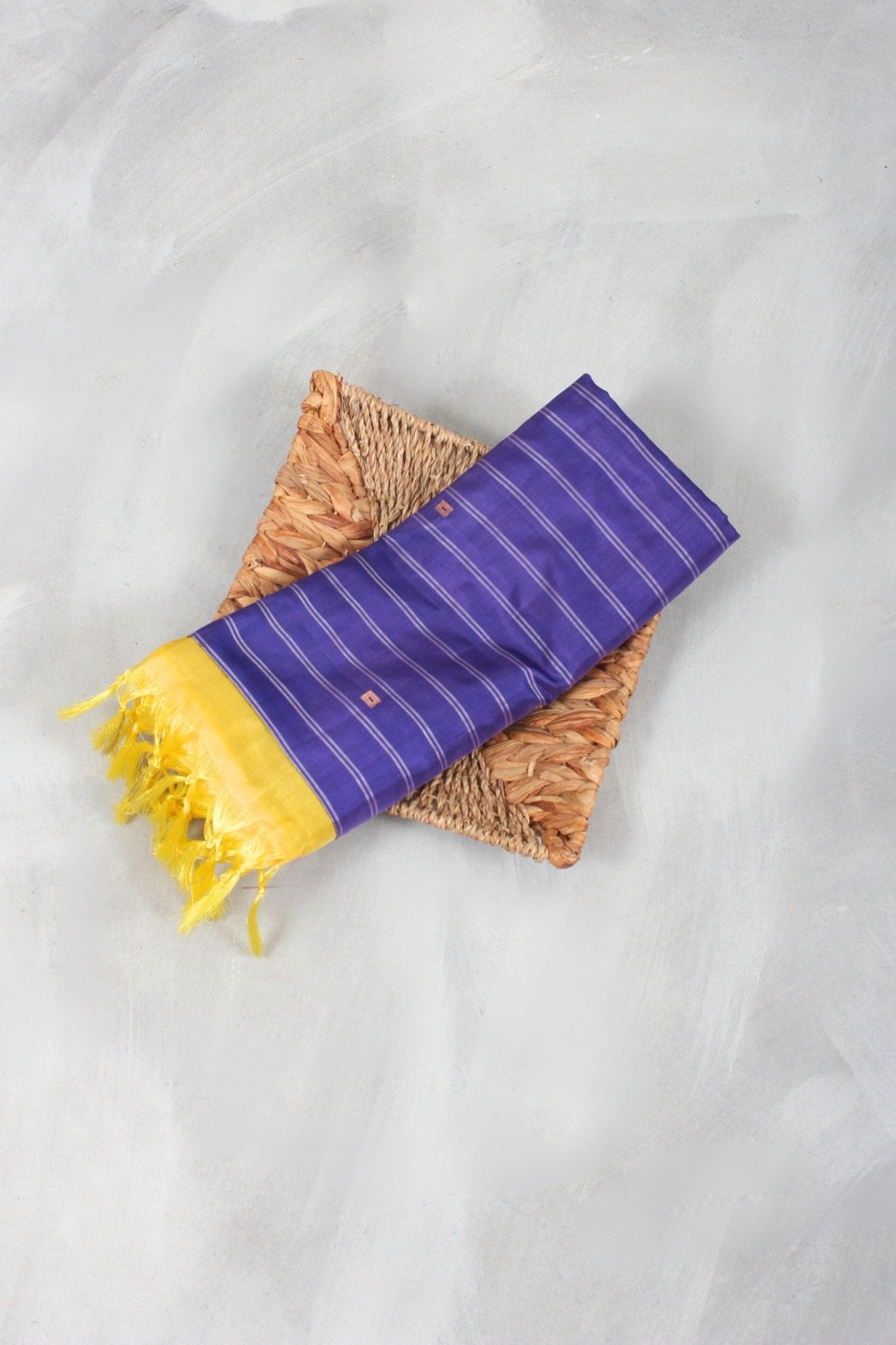Borderless Banana Pith Saree: Traditional Meets Sustainable Fashion Saree JCS Fashions Violet 5.5 meters