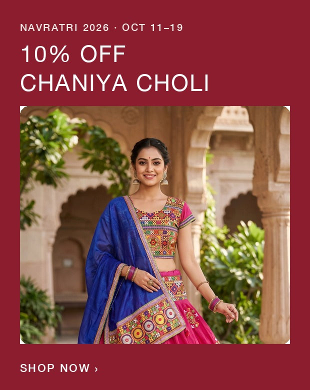 Navratri 2026 Chaniya Choli 10% off