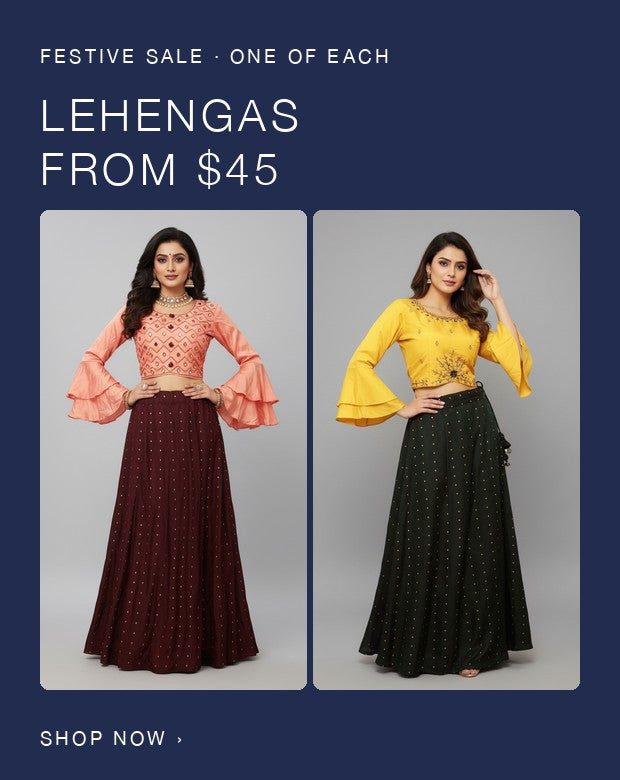 Festive sale: lehengas from $45